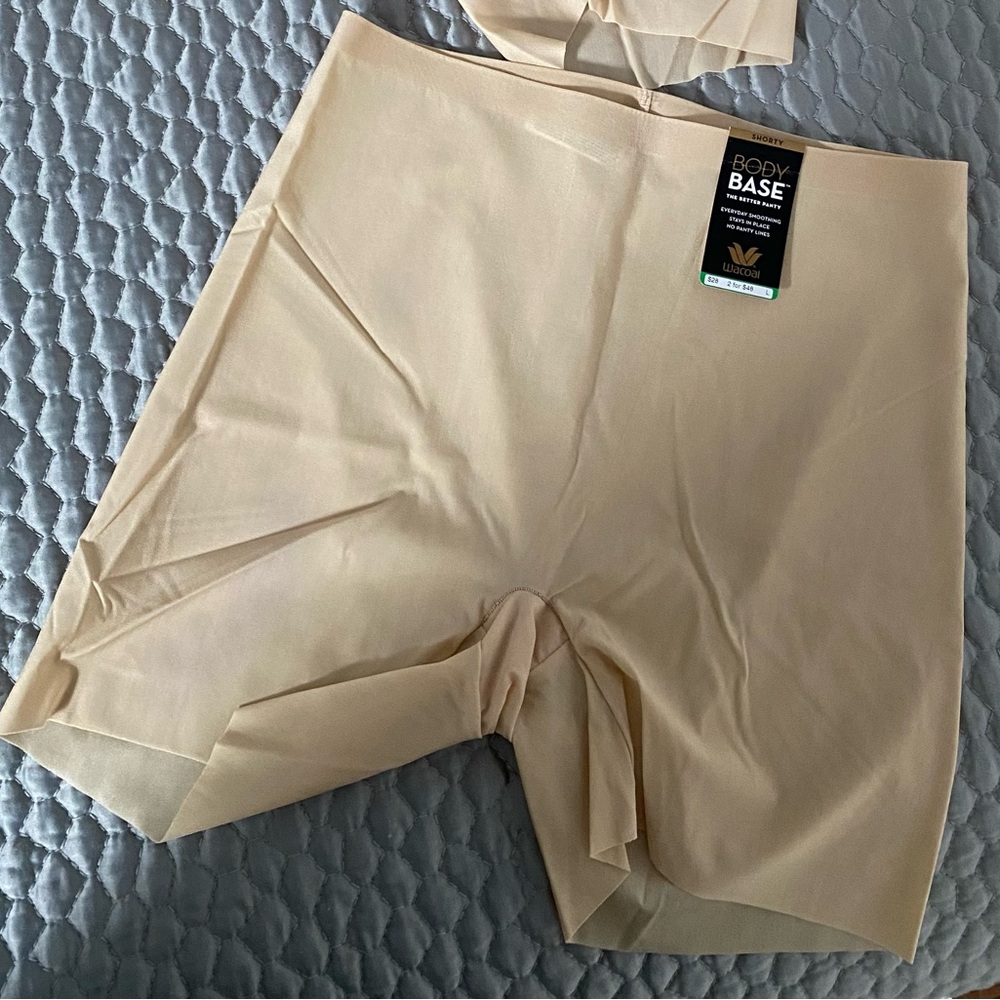2 Wacoal Body Base Shorty Panties
